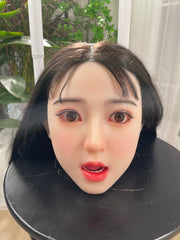 Xinxin Luxury Silicone Doll Head – Elegant Asian Look, Smooth Skin Texture