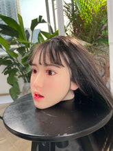 Coco Ultra-Realistic Asian Silicone Doll Head – Black Long Straight Hair, Lifelike Face